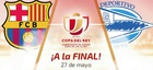 FAVAFUTSAL ofrece a sus miembros la posibilidad de obtener 2 entradas para la Copa del Rey, que se disputará el 27 de mayo entre el Deportivo Alavés - F.C Barcelona.